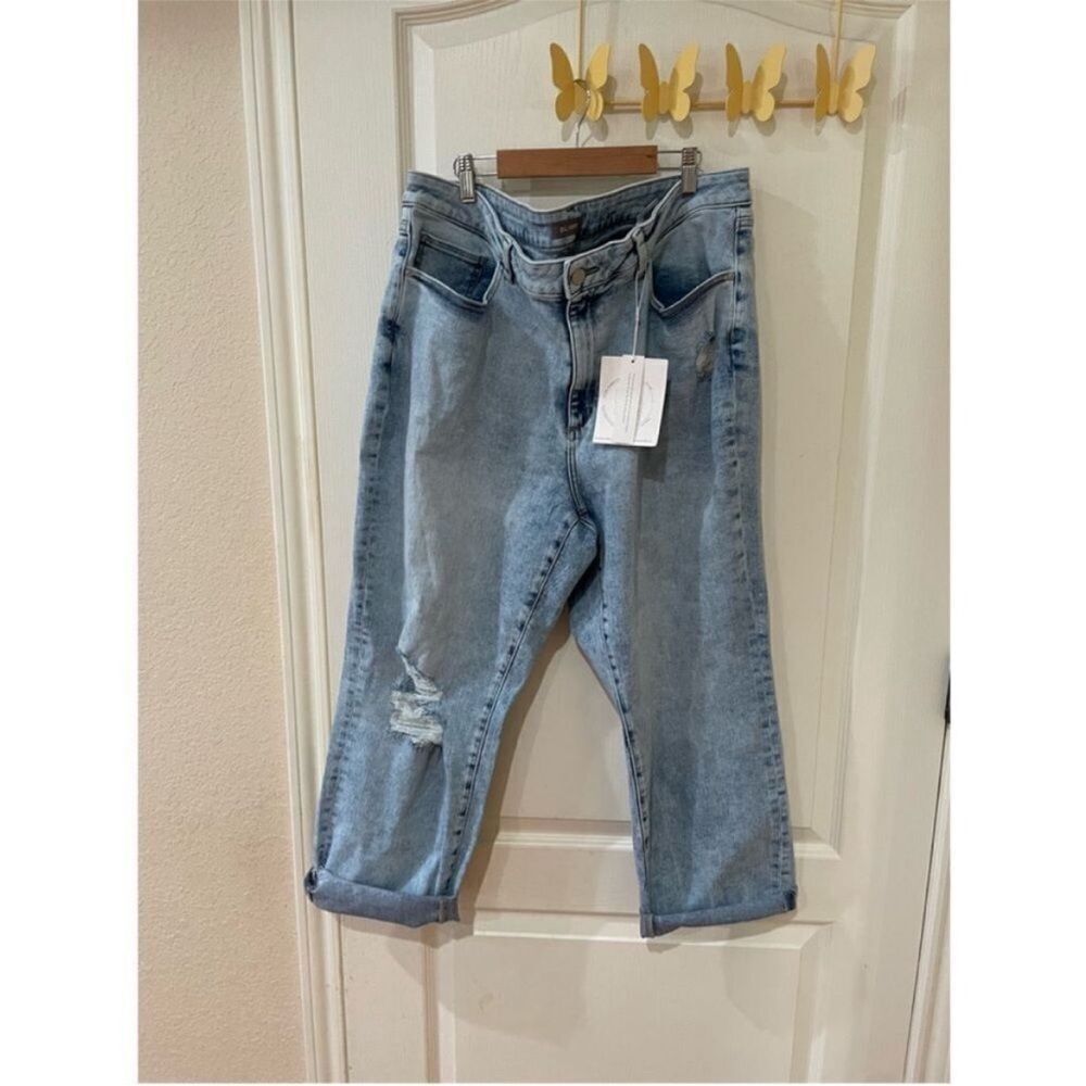 DL1961 Women's Patti Straight High Rise Vintage Ankle Jeans NWT Plus Size 18W
